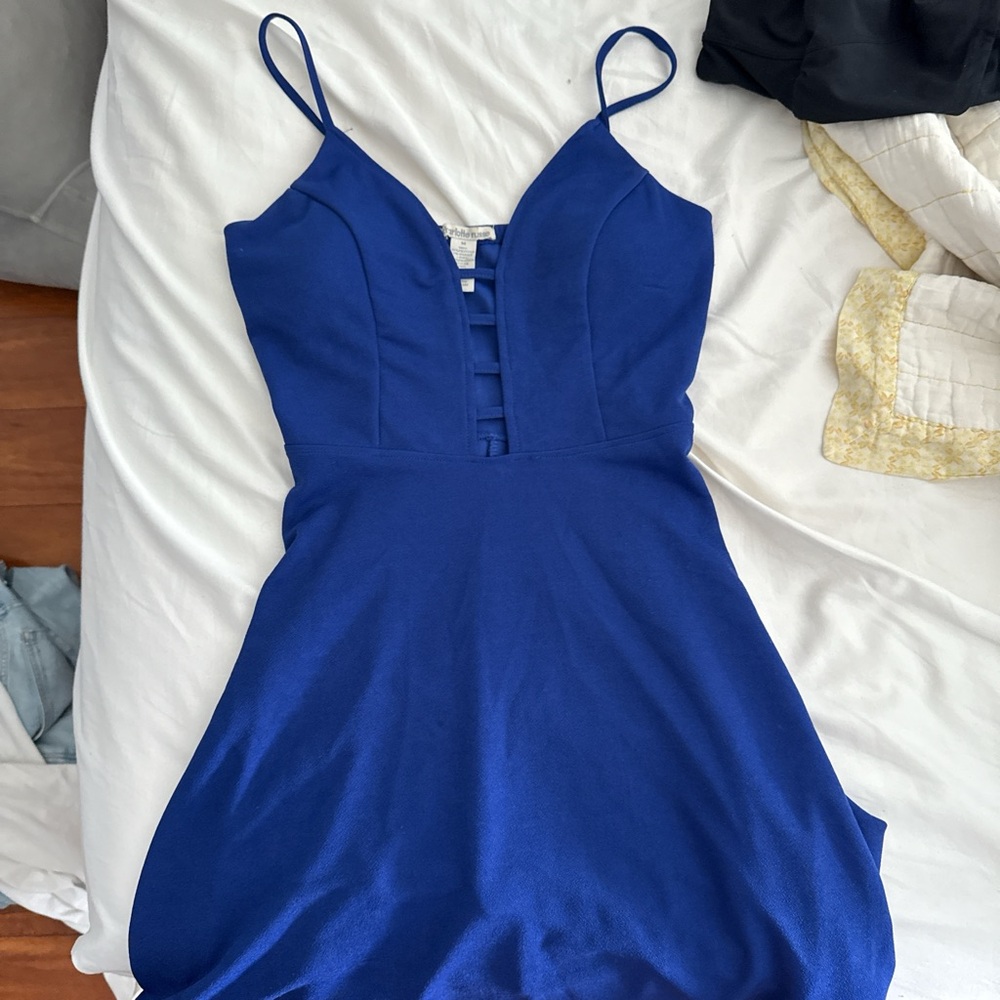 Charlotte Russe Blue Spaghetti Strap Mini Dress